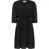 Cream Vestido preto
