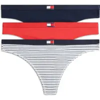 Tommy Hilfiger Underwear Tanga 'Heritage' navy / vermelho / branco lã