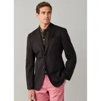 Hackett London para homem. HM4400223 Casaco Performance Flannel castanho (36/32), Marrom, Casual, Lã, Clássico