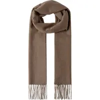 Hackett London para homem. HM0400108 Cachecol Solid Patch Cash marrom (OSFA), Casual, Clássico, Casimira