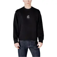 Armani Exchange Sweatshirt 'Felpa' preto / branco