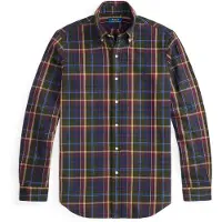 Ralph Lauren Camisa bege / azul escuro / oliveira / baga