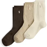 Ralph Lauren Meias marfim / bege mosqueado / castanho escuro