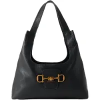 GUESS Mala de ombro 'SUNSET' ouro / preto