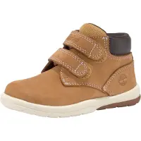 Timberland unisex para criança. TB0A1JVP2311 Botas de couro cano médio com fecho de velcro Toddle Tracks amarelo (28), Plano, Casual, moda i