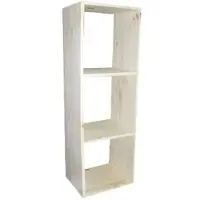 Wellhome Cubo De Armazenamento Com 3 Compartimentos Para Pintura Envernizamento Ou Coloração 36x30x104.9 Cm
