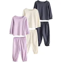Next Pijama navy / lilás / vermelho / branco lã
