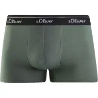 s.Oliver Boxers cinzento escuro / oliveira / preto / branco