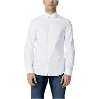 Armani Exchange para homem. 8NZCGBZ8ANZ0130 Camisa básica branca (XL), Branco, Casual, Algodão, Manga comprida