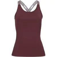 LASCANA Top desportivo chocolate / branco