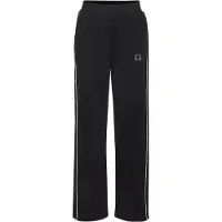 LASCANA Calças de desporto preto / branco