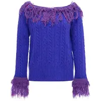 IZIA Pullover azul / roxo