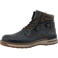Mustang Botas com atacadores navy