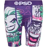 PSD Boxers 'Joker Streets' verde relva / roxo escuro / rosa / branco