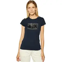 Armani Exchange Camisa marinho / prata