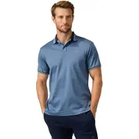 Hackett London para homem. HM5600230 Polo Members azul (M), Casual, Algodão, Manga curta