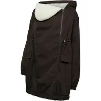 Mamalicious Parka de inverno 'MLLISE' castanho escuro / branco
