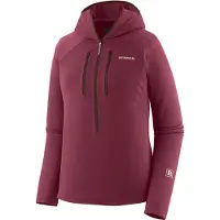 Patagonia - Polares mulher - W's R1 Ultralight Hoody Berry Fig para Mulher - Tamanho S - Violeta