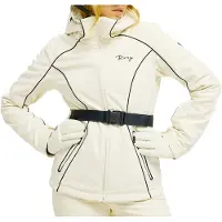 Roxy - Casacos ski mulher - 15K Peak Eclipse Softshell Jacket Whisper White para Mulher - Softshell - Tamanho L - Branco