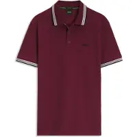 BOSS Camisa 'Paddy' borgonha / branco