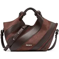 DKNY para mulher. R63EMM60 Bolsa Paula Pequena marrom (OSFA), Casual, Poliuretano