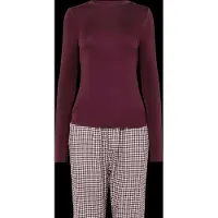 Hunkemoller Pijama cyclam / branco