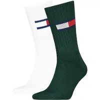 Tommy Hilfiger Meias Crew Uni Flag 2 Pares
