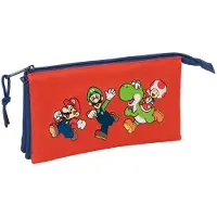 Super Mario Estojo Super Mario 22x12x3 Cm Triple