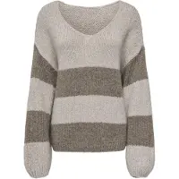 JDY Pullover 'JDYDinea' castanho / taupe