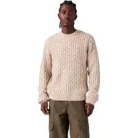 Levi's para homem. 003B6-0019 Camisola Presidio Crew Neps castanha (L), Marrom, Casual, Algodão, Manga comprida