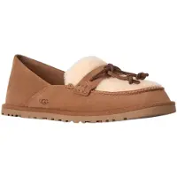 Ugg para mulher. 1182151 Mocassins de Pele Zora Loafer castanho (39), Couro, Marrom, Plano, Nenhum, Casual