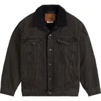 Levi's para homem. A5784-0048 Jaqueta Relaxed Fit Sherpa Trucker castanha (L), Marrom, Casual, Algodão