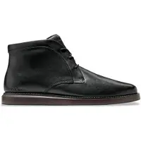 Cole Haan para homem. C45041 Botas de Pele Grand Neoclassic Flexcraft Chukka preta (45), Couro, Preto, Plano, Cordão, Casual
