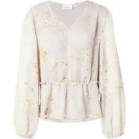 Comma Blusa estuque / bege claro / laranja