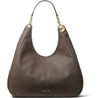 Michael Kors Mala de ombro 'Ellie' castanho / castanho escuro