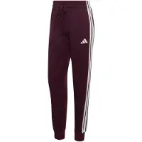 Adidas Calças de desporto vermelho vinho / branco