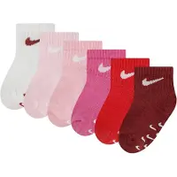 Nike Meias 'CORE SWOOSH' cor-de-rosa / magenta / rosa escurecido / vermelho / bordeaux / branco