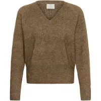 Kaffe Pullover bege mosqueado