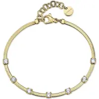 Brosway Gold-plated Bracciale Hadek with clear zircons Dreaming BIG15
