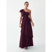 BWLDR Vestido 'Deni' vermelho escuro