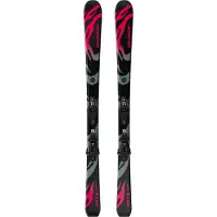 Salomon - Packs (skis + fixações) - Qst S + C5 GW JR Black 2027 para criança - Tamanho criança 120 cm - Preto