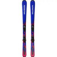 Salomon - Packs (skis + fixações) - Equipe M + C5 GW JR 2027 para criança - Tamanho criança 130 cm - Azul