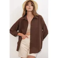 Big Dart Blusa 'Hemden' castanho