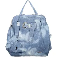 Desigual , Mochila pequena de ganga, Mulher, Azul, U