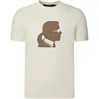 Karl Lagerfeld Camisa bege / castanho
