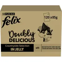 Purina Felix Fantastic Duo Mix Campo 120x85g Comida Húmida Para Gato