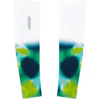 Soar - Compressão muscular - Race Sleeves White/Green para Unissexo - Tamanho S - Branco