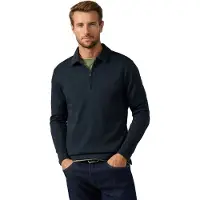 Hackett Moletom Com Meia-zíper Waffle Collar