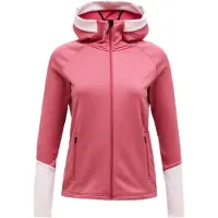 Peak Performance - Polares mulher - W Rider Essentials Zip Hoodie Mountain Blush Frosted Blossom para Mulher - Tamanho L - Rosa