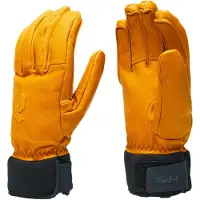 Peak Performance - Luvas ski - Leather Ski Glove Nature Amber para Unissexo - Tamanho 7 - Castanho